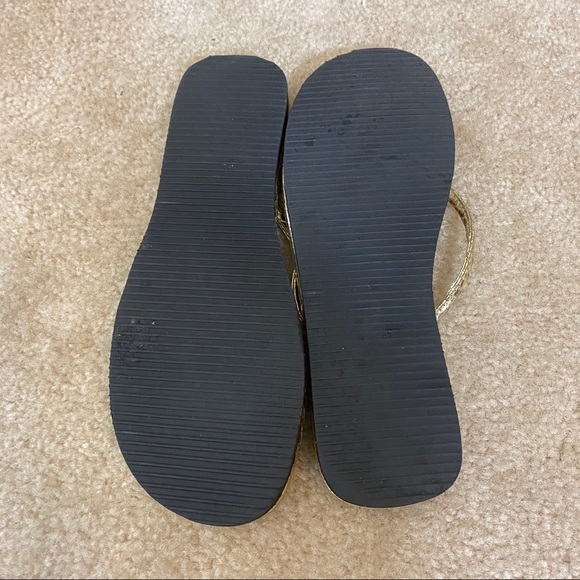 💝Stuart Weitzman Metallic Gold Slippers - Picture 4 of 4